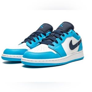 Nike Air Jordan 1 Low white/Obsidian/Dark powder blue